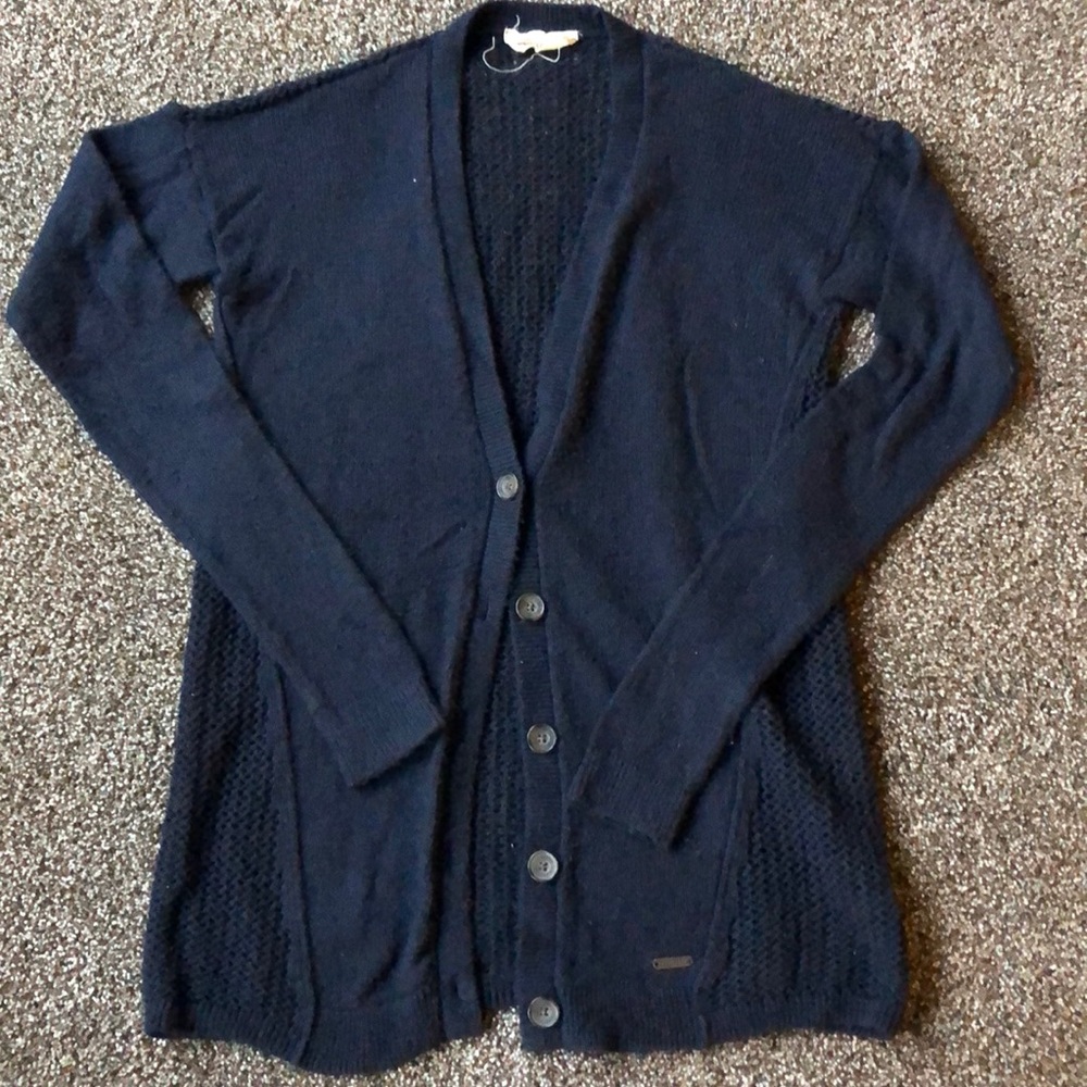 Navy Hollister Cardigan